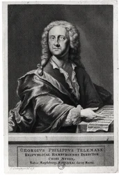 Porträt von Georg Philipp Telemann (1681-1757)